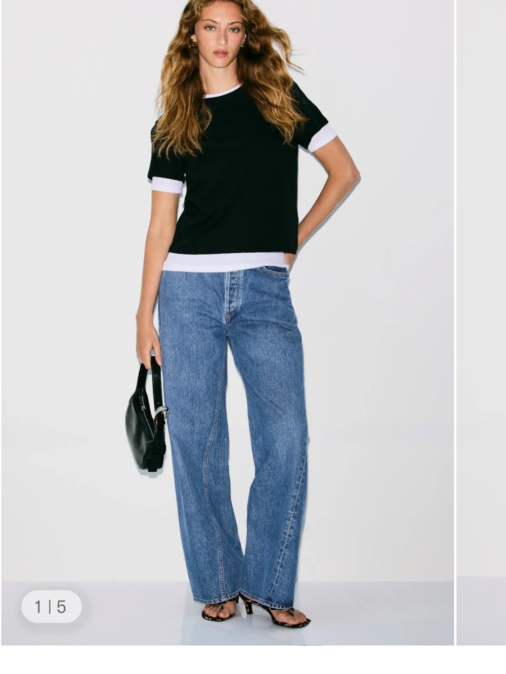Agolde Wide-Leg High-Rise Jeans in Blue Wash